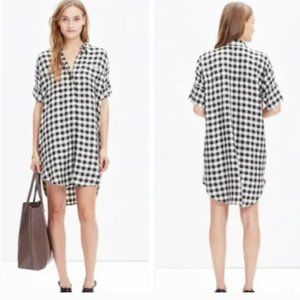 Madewell Courier Checkered Shirtdress